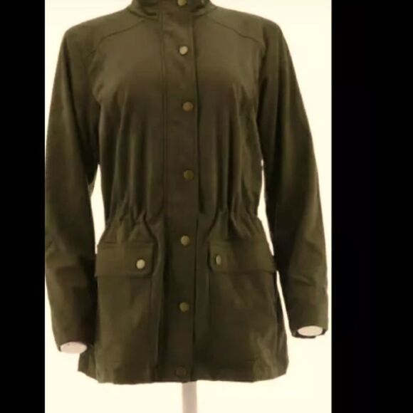 Linea Louis Dell” Olio faux suede jacket AnorakXXS - Picture 1 of 12